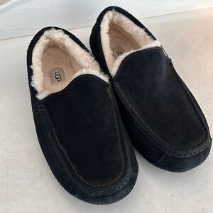 UGG Men's Black Suede Slippers